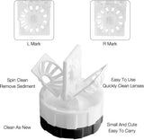 Lens case - 10 pieces - Contact lens holder - lens cleaning container - portable contact lens cleaner - contact lens cleaner - contact lens container cleaner - contact lens case - plastic - Manual contact lens cleaner - Travel storage set