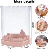 Fruit slicer - Multifunctional slicer - Fruit slicing cup - Grape slicer - strawberry slicer - fast banana, grape and egg cuber - Kitchen Tool - kitchen utensils - portable kitchen tool - Pink