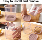 Fruit slicer - Multifunctional slicer - Fruit slicing cup - Grape slicer - strawberry slicer - fast banana, grape and egg cuber - Kitchen Tool - kitchen utensils - portable kitchen tool - Pink