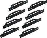 8 Pieces Door Handle - Kitchen Cabinet Handles - Cabinet Handles - Handles for Small Doors - 5" Hole in the Center Aluminum Alloy Cabinet Handles - Kitchen Cabinet Handle - For Drawer Cabinets, Cabinets, Kitchen, Wardrobe and Drawer Handles - Black