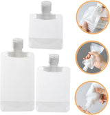 20 pieces - Travel-size Toiletries Bag - Travel Toiletries Containers - travel containers - refillable travel bottles - for cosmetics, lotions, shower gels, shampoos, travel essentials - 100 ml, 50 ml, 30 ml - with portable funnel - transparent