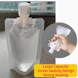 20 pieces - Travel-size Toiletries Bag - Travel Toiletries Containers - travel containers - refillable travel bottles - for cosmetics, lotions, shower gels, shampoos, travel essentials - 100 ml, 50 ml, 30 ml - with portable funnel - transparent