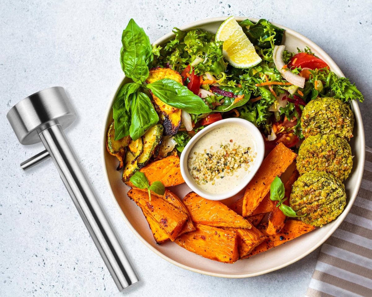 Falafel Scoop - Falafel Portioning Device - Falafel Make - Burger Maker - Meatball Scoop - Stainless Steel Falafel Scoop - Kitchen Utensils - Non-stick Mold - for falafel balls, meatballs - 4.2*13.5 cm - Silver