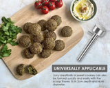 Falafel Scoop - Falafel Portioning Device - Falafel Make - Burger Maker - Meatball Scoop - Stainless Steel Falafel Scoop - Kitchen Utensils - Non-stick Mold - for falafel balls, meatballs - 4.2*13.5 cm - Silver