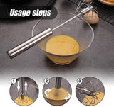 Hand mixer - 12 inch - Semi-automatic beater - Whisk - Beater - Egg whisk - Whipping cream whisk - Kitchen aid - for cooking and baking - Milk frother - Kitchen utensils - for kitchen