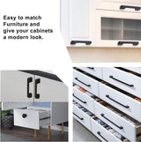 Kitchen cabinet handles - 10 pieces black kitchen handles - Furniture handles - Kitchen handle - Kitchen cabinet handles - Cabinet handles - Drawer handles - Cabinet handles - Kitchen cabinet handles - With screws - Kitchen cabinet door handles - Furnitur