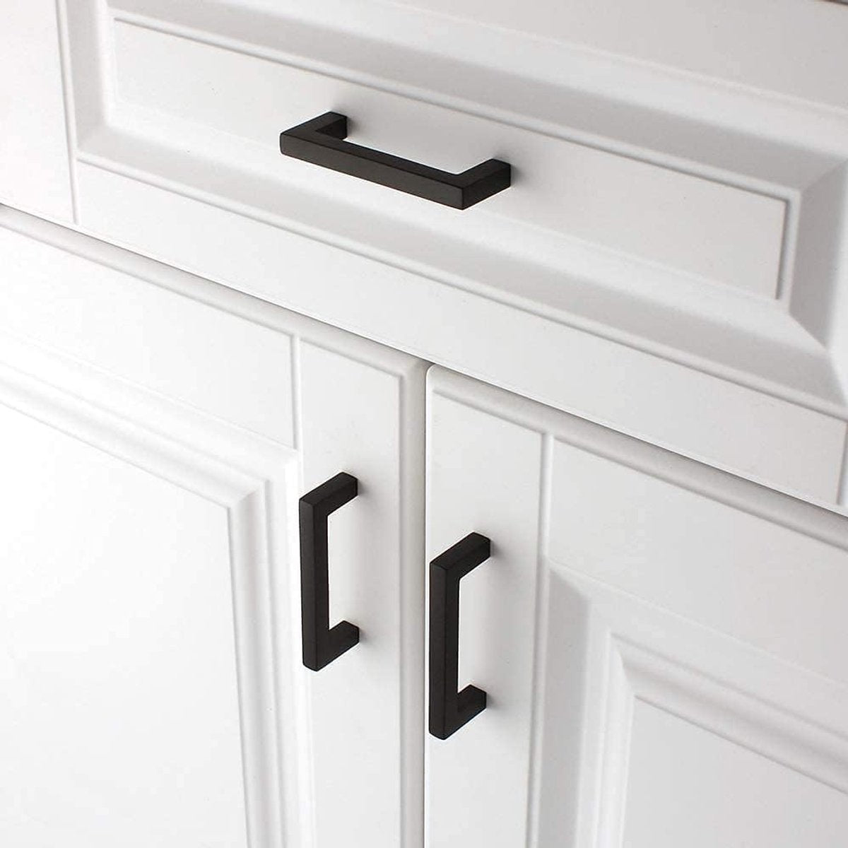 Kitchen cabinet handles - 10 pieces black kitchen handles - Furniture handles - Kitchen handle - Kitchen cabinet handles - Cabinet handles - Drawer handles - Cabinet handles - Kitchen cabinet handles - With screws - Kitchen cabinet door handles - Furnitur