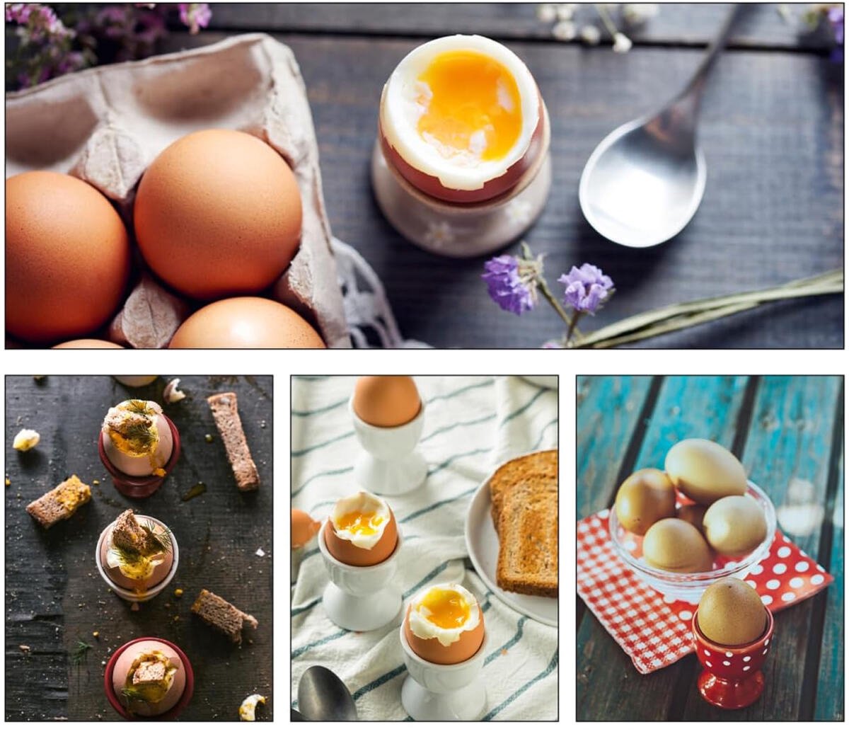 4 pieces - microwave egg cooker - egg cooker - making non-stick eggs and scrambled eggs - for instant breakfast - PP plastic steam cups - 6.5 x 9.5 cm - kitchen utensils - non-stick coating - for home kitchen - white