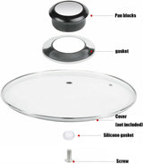 Pot Lid Knob - 8 Pieces - Universal Kitchen Knobs - Lid Knob - 5-12mm Universal - Stainless Steel - Lid Handle - Lid Knob - Pan Lid Holding Handle - Saucepan Lid Knobs - Kitchen Cookware Knob - Anti-Burn Knob
