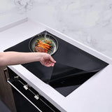 Induction protector - Induction mat - Silicone - Fiberglass - Hob cover - Induction hob protection mat - Protective plate - Induction hob protective mat - Kitchen accessories - Suitable for induction hob - 53*61cm - Black