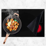 Induction protector - Induction mat - Silicone - Fiberglass - Hob cover - Induction hob protection mat - Protective plate - Induction hob protective mat - Kitchen accessories - Suitable for induction hob - 53*61cm - Black