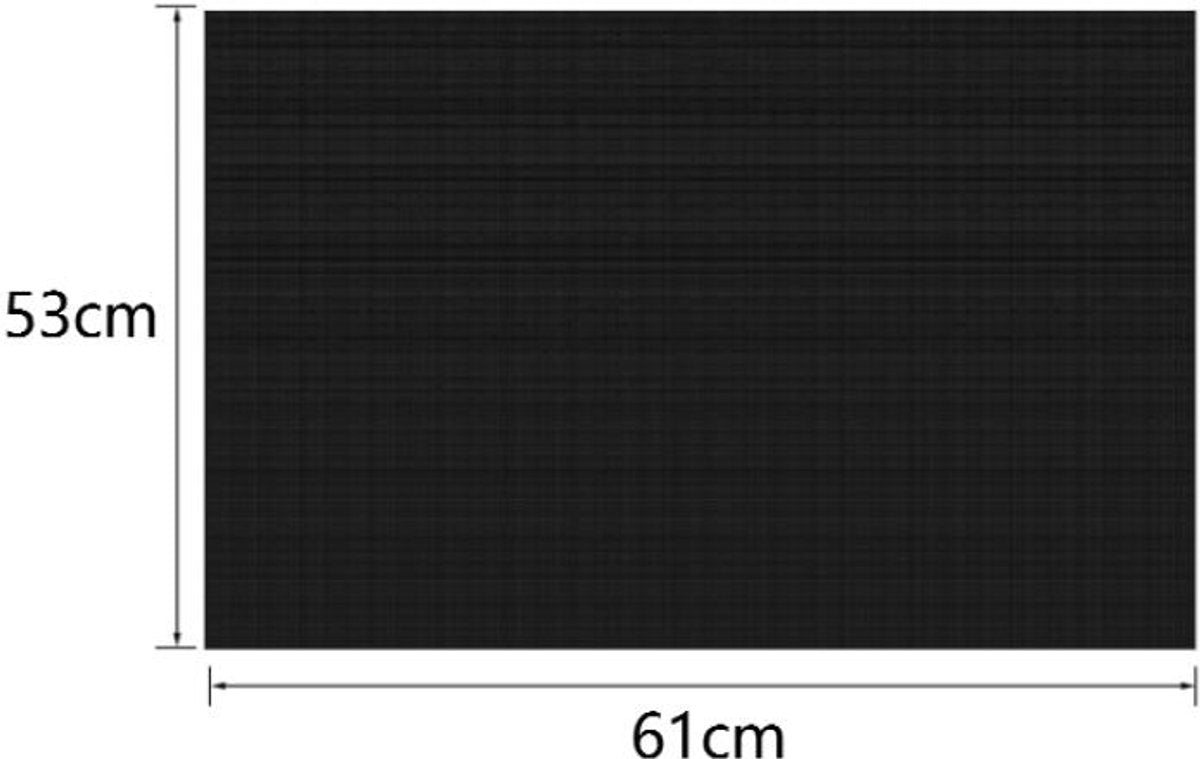 Induction protector - Induction mat - Silicone - Fiberglass - Hob cover - Induction hob protection mat - Protective plate - Induction hob protective mat - Kitchen accessories - Suitable for induction hob - 53*61cm - Black
