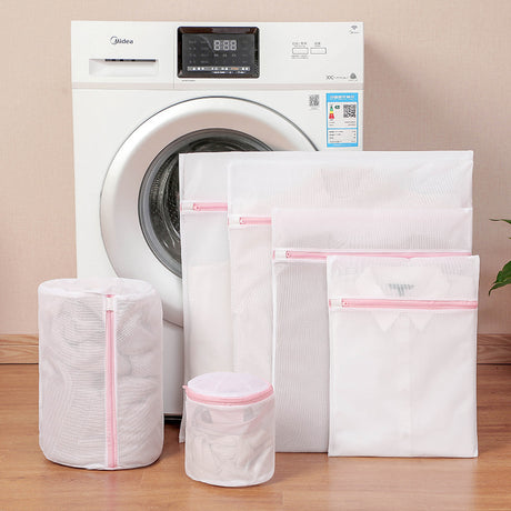 Laundry Bag - Blue Laundry Bags with Zipper - Fine Mesh Storage Bags - Protect Your Laundry and Washing Machine - Laundry Bags for Washing Bras, Underwear, Socks, Baby Clothes, Travel and Storage - Set of 6