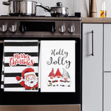 Christmas Kitchen Towels Set of 4, 18x26 inch Dishcloth for Drying Dishes