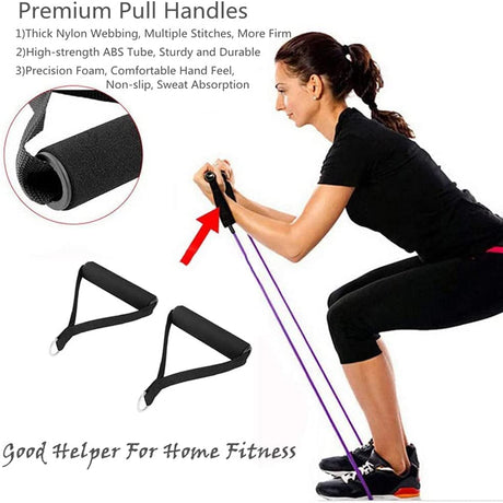 Heavy Duty Training Handle with Carabiners for Cable Machines and Gym Equipment, Compatible with Resistance Bands