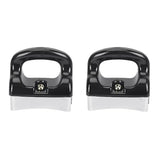 Black Silver Bakelite Handle for Frying Pan Saucepan Compatible with Kitchen Utensils 2-Pack