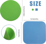 4pcs Jar Opener, Rubber, Multi-function Silicone Bottle Opener for Seniors with Arthritis Weak Hands Lid Cap Gripper Pads Kitchen Coasters Gadgets(Light Blue, Green)