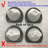 2033 Replacement filter fits for Bissell 2033 vacuum Filter Assembly for Bissell Featherweight Stick Lightweight Bagless Vac 2033,20331,20333,20336,20339,2033M Series #1611508-4 pack