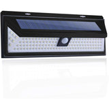 Solar Wall Light - 118 LED Solar Lamp 1000 Lumen Wall Light PIR Motion Sensor IP65 Waterproof Outdoor Garden..DEBUNS