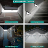 Solar Wall Light - 118 LED Solar Lamp 1000 Lumen Wall Light PIR Motion Sensor IP65 Waterproof Outdoor Garden..DEBUNS