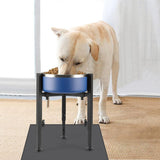 Dog Food Bowl Stand - Metal Elevated Dog Food Dispenser - Adjustable Dog Food Bowl Stand - Suitable for Large, Medium, and Small Dogs - Black (food bowl not included)