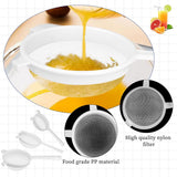 Filter - Strainer - Strainer Set - Strainer Set - Three-Piece Strainer Set with Handles - Kitchen Strainer - Milk Strainer - Suitable for Camellia Milk Tea (3, 4, 5.5 inches)