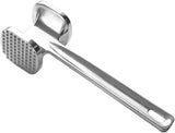 Meat Hammer Aluminum - Meat Tenderizer - Meat Beater - Kitchen Utensils - Silver Colored - BBQ Accessories
