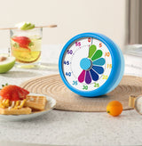 Kitchen Timer - Kitchen Timer - Timer - Digital Kitchen Timer - Child-Friendly Visual Mechanical Timer - Magnetic Sticker Timer - Rainbow Pattern