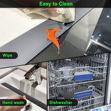 Sealing Strip for Hobs - Silicone Sealing Strip - Gap Filler Strip - Seals gaps between kitchen countertops, appliances, stoves, ovens, washing machines and dryers - Set of 2 (Black)
