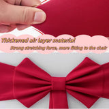 Chair Covers - 2 pieces - Christmas bow on chairs - Christmas accessories - Chair covers for home - Suitable for holidays - Parties - Weddings - Outdoor kitchens - Restaurants - Hotels