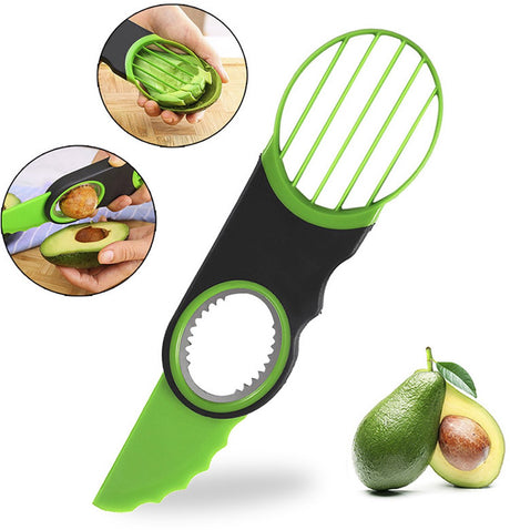 Kitchen Tools - Slicer - 3-in-1 Avocado Slicer - Dishwasher Safe - Suitable for avocados, kiwis and many other fruits