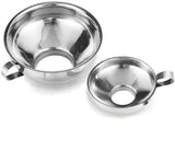 2-Pack - Funnels - Stainless Steel - Kitchen Funnels - Jam Can Funnels