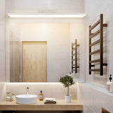 Wall light LED for mirror, wall light 40 cm for bathroom, wardrobe and toilet(Silver)