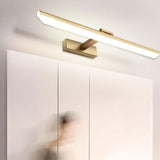 Wall light LED for mirror, adjustable wall light 40-50 cm for bathroom, wardrobe and toilet(gold)