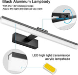 Wall light LED for mirror, wall light 40 cm for bathroom, wardrobe and toilet(Black)