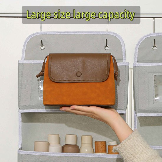 Storage Bag - Door Storage Bag - Large Capacity - Multi-Layer - Toys - Miscellaneous - Storage Bag - Student Dorm Storage Rack - 2 Layers
