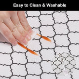 Drawer Mat - Kitchen Drawer Mat - Kitchen Cabinet Shelf Protector - Non-Adhesive, Waterproof EVA Drawer Mat, Easy to Cut to Size for Refrigerator, Cabinet or Chest of Drawers (Black, 11.8"W x 78.7"L)