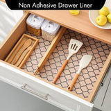 Drawer Mat - Kitchen Drawer Mat - Kitchen Cabinet Shelf Protector - Non-Adhesive, Waterproof EVA Drawer Mat, Easy to Cut to Size for Refrigerator, Cabinet or Chest of Drawers (Black, 11.8"W x 78.7"L)