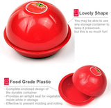 Vegetable Storage Box - Storage Box - 3 Piece Fresh Storage Box Set - Avocado, Tomato & Onion - Reusable Food Storage Containers with Lid
