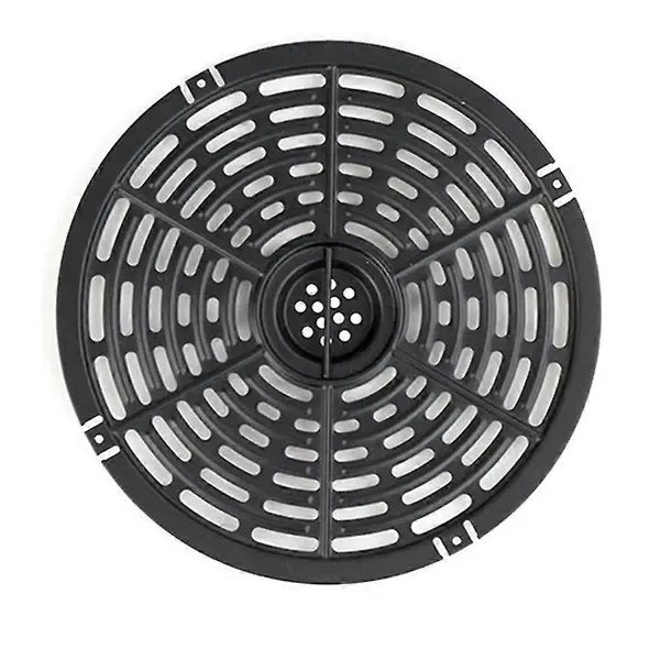 Non-Stick Metal Air Fryer Crisper Plate Replacement for 4.5 L Air Fryers, Grill Pan for Home Cooking, Black, 20 cm