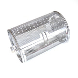 Stainless Steel Air Fryer Rotisserie Basket with 360 Degree Rotation for Fries, Nuts, Meat and Oven Cooking, Silver, 25 cm