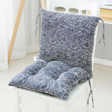 High Back Chair Cushion, All-Weather Rainproof Cushion with Straps, Indoor Outdoor Rocking Chair Pad for Patio, 15.74x15.74 Inch, Blue