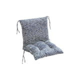 High Back Chair Cushion, All-Weather Rainproof Cushion with Straps, Indoor Outdoor Rocking Chair Pad for Patio, 15.74x15.74 Inch, Blue