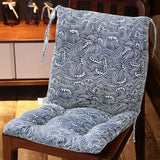 High Back Chair Cushion, All-Weather Rainproof Cushion with Straps, Indoor Outdoor Rocking Chair Pad for Patio, 15.74x15.74 Inch, Blue
