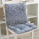 High Back Chair Cushion, All-Weather Rainproof Cushion with Straps, Indoor Outdoor Rocking Chair Pad for Patio, 15.74x15.74 Inch, Blue