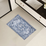 Tyidzon Kitchen Mats for Floor Set of 2 Pcs, Cushioned Non Slip Kitchen Rugs for Kitchen Floor, Absorbent Runner Comfort Standing Mats Washable for Kitchen, Office, Home (15"x47"+15"x23") Orange,Blue