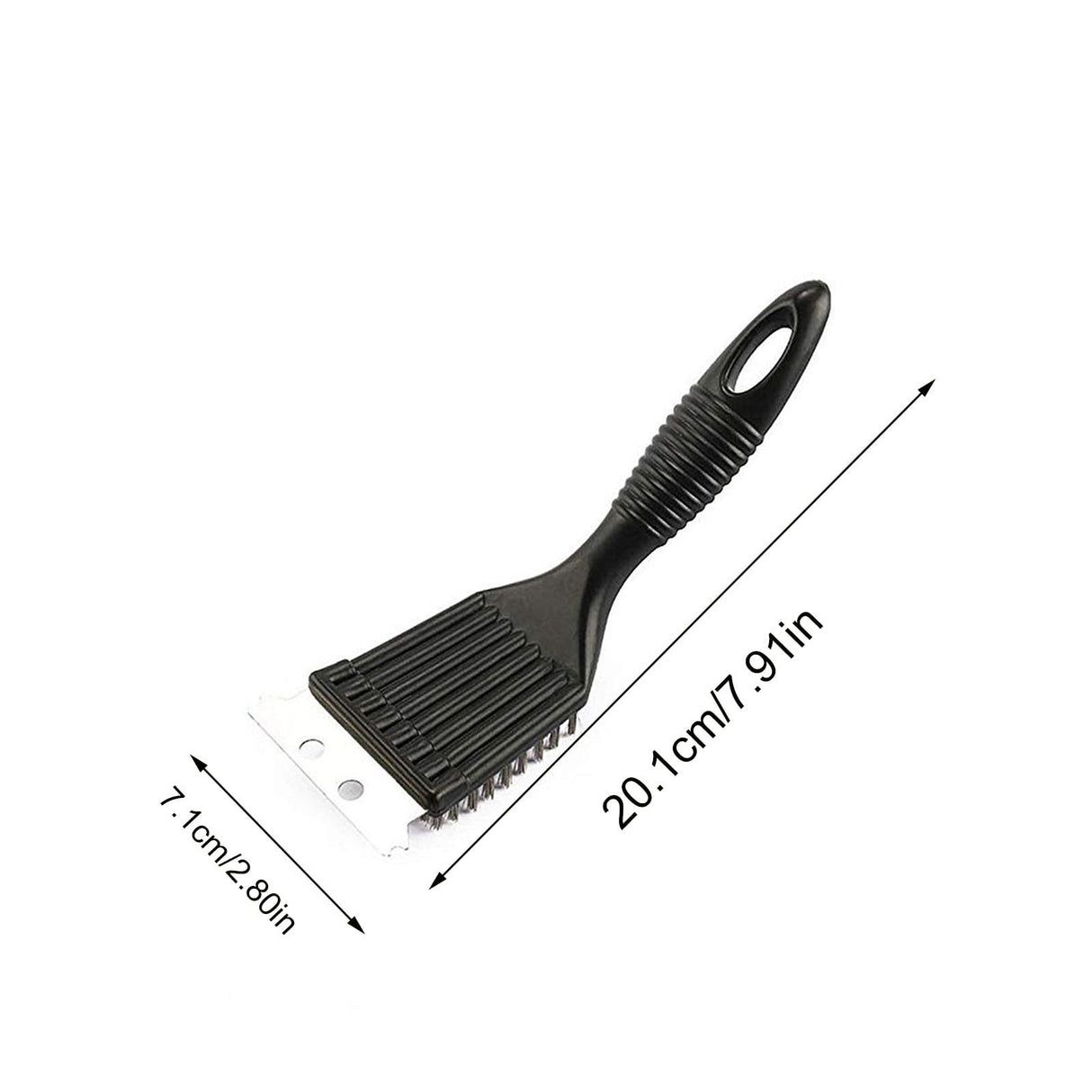 Tyidzon 2Pc Grill Brush and Scraper, 2-In-1 Stainless Steel Scraper, Grill Brush Extra Strong BBQ Cleaner Accessories Heavy Duty Barbecue Grill Cleaning Brush Cleaner 8 Inch Black#1