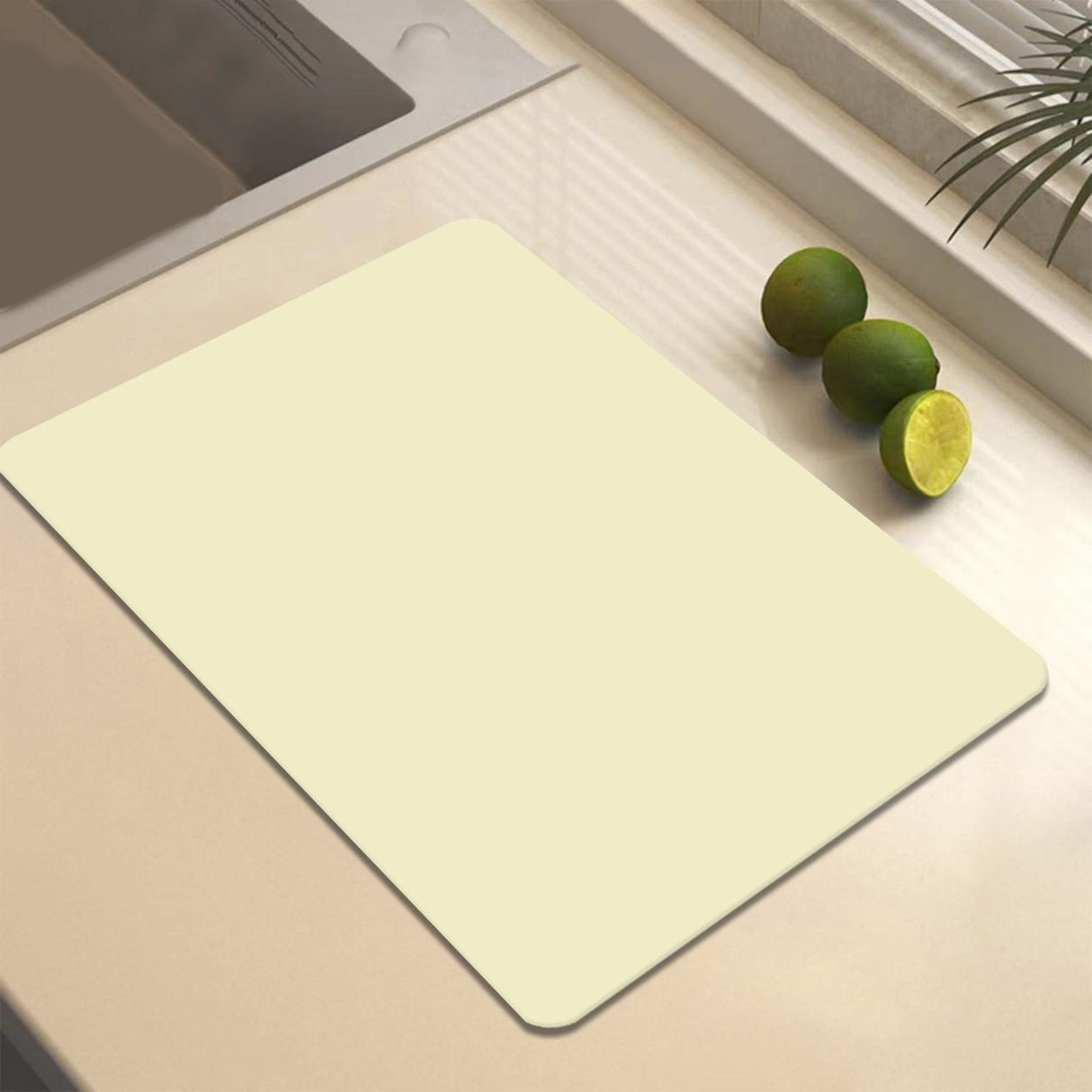 Clearance Under $1 Boovnll Dish Drying Mat, 12x16" High Absorbent & Soft Dish Drainer, Diatomite Drying Matt Kitchen Counter for Kitchen Countertops, Sinks, Draining Racks, Drying Mat Beige
