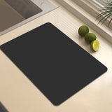 Clearance Under $1 Boovnll Dish Drying Mat, 12x16" High Absorbent & Soft Dish Drainer, Diatomite Drying Matt Kitchen Counter for Kitchen Countertops, Sinks, Draining Racks, Drying Mat Black