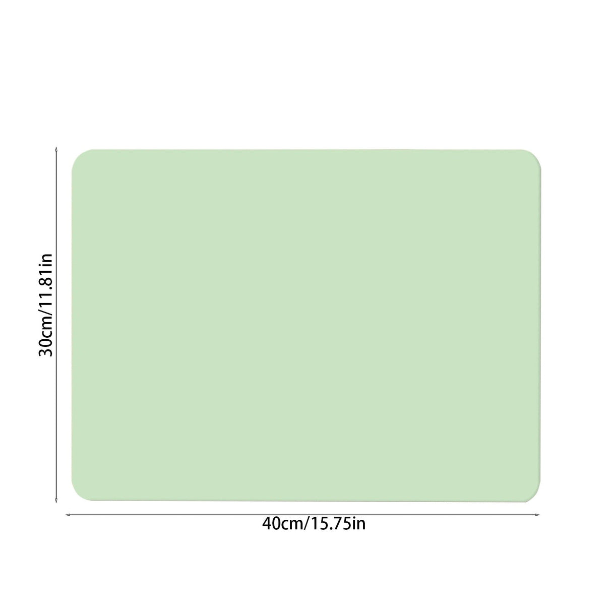 Clearance Under $1 Boovnll Dish Drying Mat, 12x16" High Absorbent & Soft Dish Drainer, Diatomite Drying Matt Kitchen Counter for Kitchen Countertops, Sinks, Draining Racks, Drying Mat Green